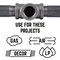 B & K STZ Industries 3/4 in. FIP each X 3/4 in. D FIP 3/4 in. D FIP Black Malleable Iron Tee 312UPT-34 - alternate 4